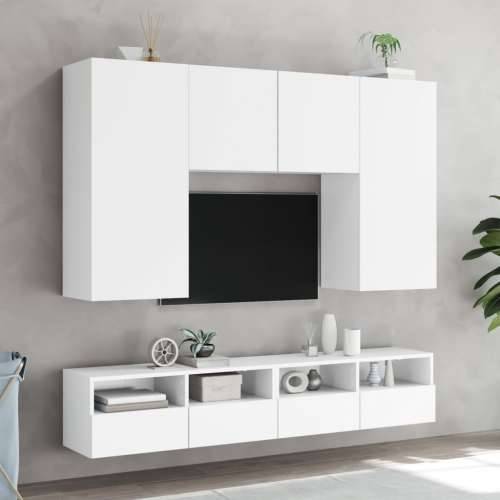 Zidni TV ormarići 2 kom bijeli 80x30x30 cm konstruirano drvo - Bijela 2 80 cm Cijena