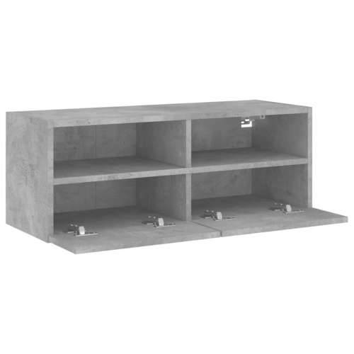 Zidni TV ormarić siva boja betona 80 x 30 x 30 cm drveni - Beton siva 1 80 cm Cijena