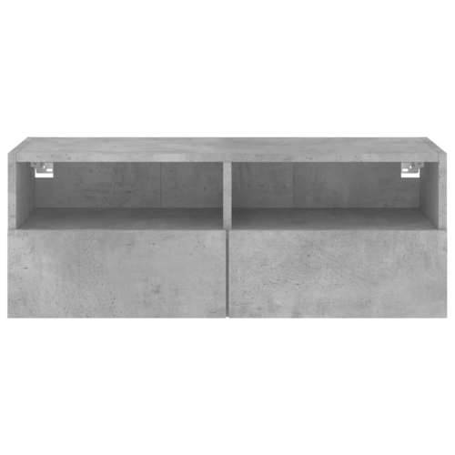 Zidni TV ormarić siva boja betona 80 x 30 x 30 cm drveni - Beton siva 1 80 cm Cijena
