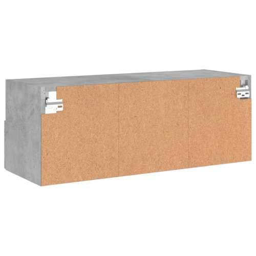 Zidni TV ormarić siva boja betona 80 x 30 x 30 cm drveni - Beton siva 1 80 cm Cijena