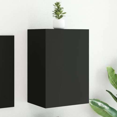 Zidni TV ormarić crni 40,5x30x60 cm od konstruiranog drva - Crna 1 60 cm Cijena