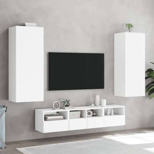Zidni TV ormarić bijeli 40,5x30x102 cm od konstruiranog drva - Bijela 1 102 cm Cijena