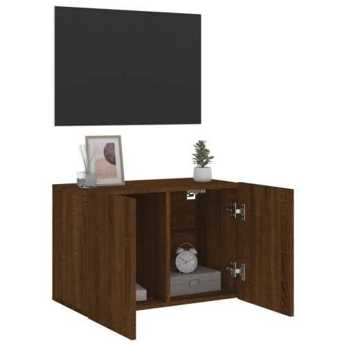 Zidni TV ormarić smeđi boja hrast 60x30x41 cm - Smeđi hrast 1 60 cm Cijena