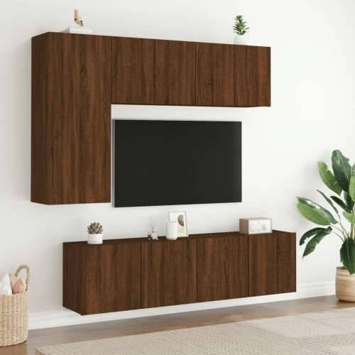 Zidni TV ormarić smeđi boja hrast 60x30x41 cm - Smeđi hrast 1 60 cm Cijena