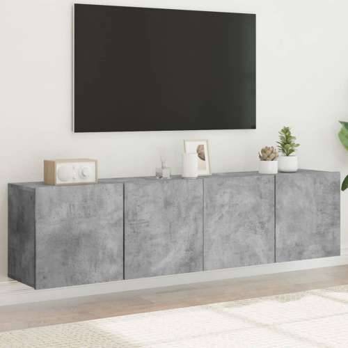 Zidni TV ormarići 2 kom sivi boja betona 80x30x41 cm - Beton siva 2 80 cm Cijena