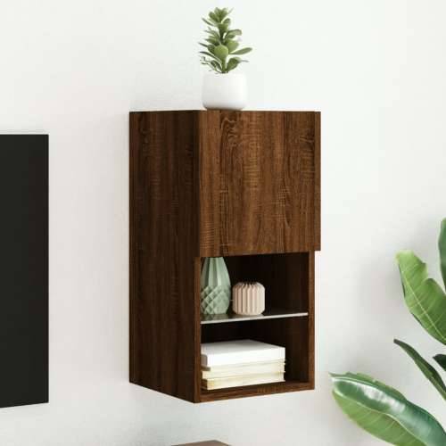TV ormarić s LED svjetlima smeđi boja hrasta 30,5x30x60 cm - Smeđi hrast 1 60 cm 30.5 cm Cijena