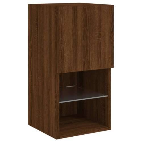 TV ormarić s LED svjetlima smeđi boja hrasta 30,5x30x60 cm - Smeđi hrast 1 60 cm 30.5 cm Cijena