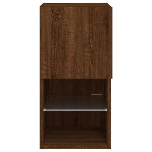 TV ormarić s LED svjetlima smeđi boja hrasta 30,5x30x60 cm - Smeđi hrast 1 60 cm 30.5 cm Cijena