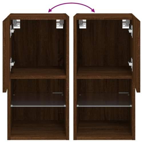 TV ormarić s LED svjetlima smeđi boja hrasta 30,5x30x60 cm - Smeđi hrast 1 60 cm 30.5 cm Cijena