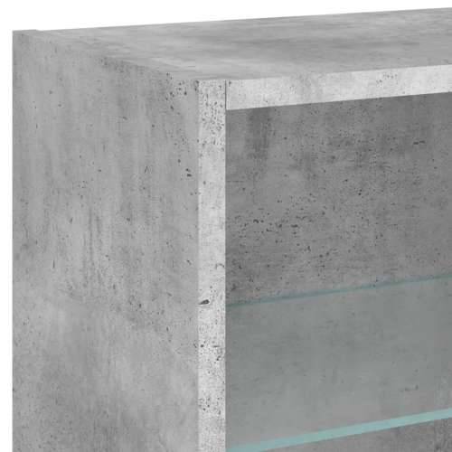 Noćni ormarić s LED svjetlima zidni siva boja betona - Beton siva 1 40 cm Cijena