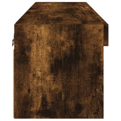 TV ormarić s LED svjetlima boja dimljenog hrasta 80x30x30 cm - Dimljeni hrast 1 80 cm Cijena