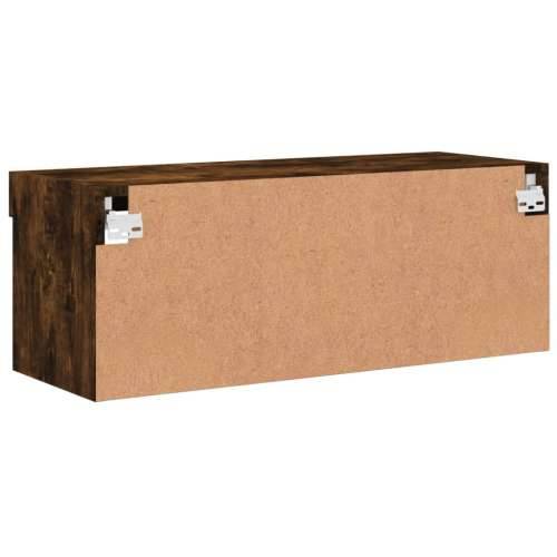 TV ormarić s LED svjetlima boja dimljenog hrasta 80x30x30 cm - Dimljeni hrast 1 80 cm Cijena