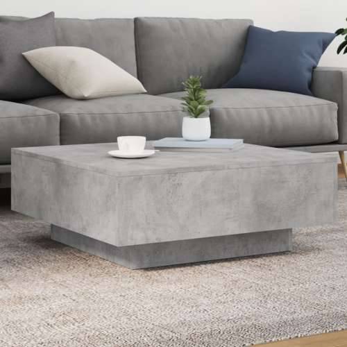 Stolić za kavu s LED svjetlima sivi boja betona 80x80x31 cm - Beton siva 80 x 80 x 31 cm 1 Cijena