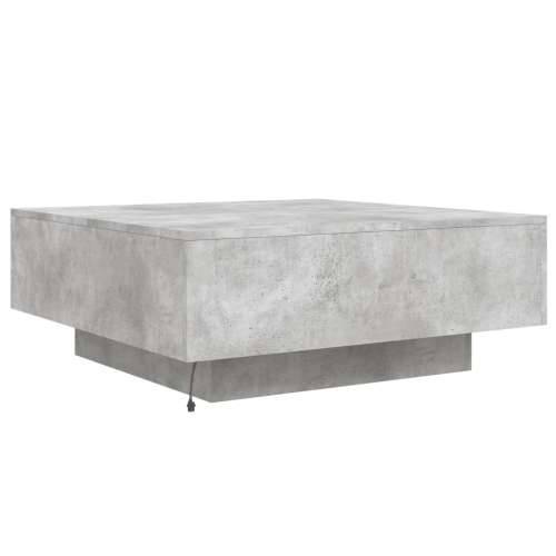 Stolić za kavu s LED svjetlima sivi boja betona 80x80x31 cm - Beton siva 80 x 80 x 31 cm 1 Cijena