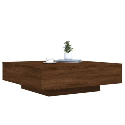 Stolić za kavu s LED svjetlima smeđi hrast 100x100x31 cm - Smeđi hrast 100 x 100 x 31 cm 1 Cijena