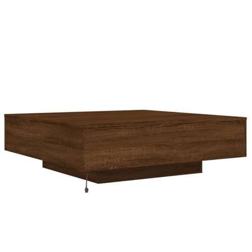 Stolić za kavu s LED svjetlima smeđi hrast 100x100x31 cm - Smeđi hrast 100 x 100 x 31 cm 1 Cijena