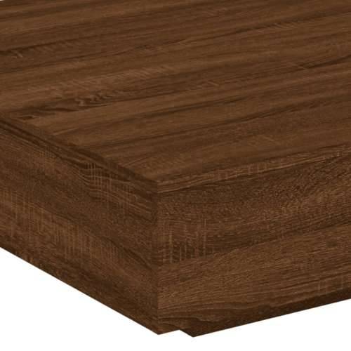 Stolić za kavu s LED svjetlima smeđi hrast 100x100x31 cm - Smeđi hrast 100 x 100 x 31 cm 1 Cijena
