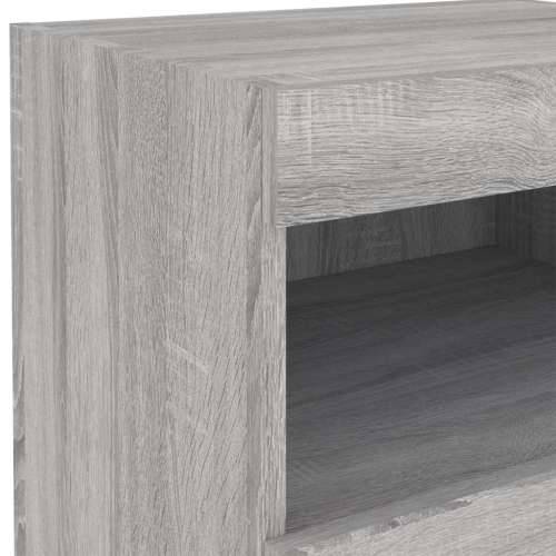 Noćni ormarić s LED svjetlima boja hrasta sonome 50x40x45 cm - Sivi hrast sonoma 1 Cijena