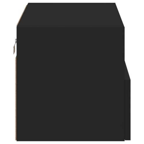 Zidni TV ormarić crni 60 x 30 x 30 cm od konstruiranog drva - Crna 1 60 cm Cijena