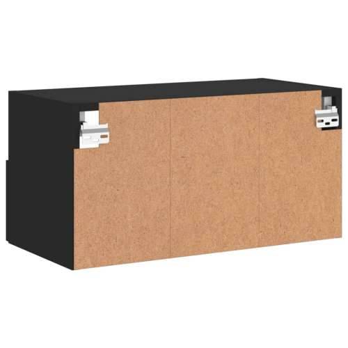 Zidni TV ormarić crni 60 x 30 x 30 cm od konstruiranog drva - Crna 1 60 cm Cijena