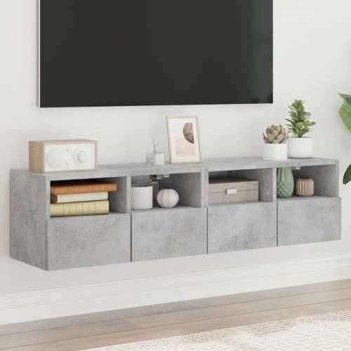 Zidni TV ormarići 2 kom siva boja betona 60x30x30 cm drveni - Beton siva 2 60 cm Cijena