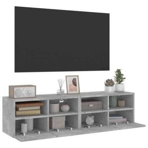 Zidni TV ormarići 2 kom siva boja betona 60x30x30 cm drveni - Beton siva 2 60 cm Cijena