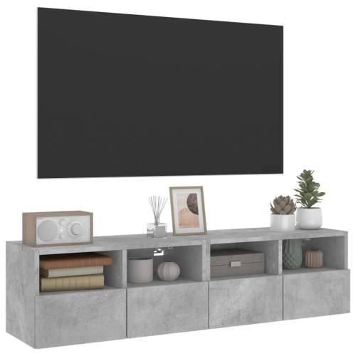 Zidni TV ormarići 2 kom siva boja betona 60x30x30 cm drveni - Beton siva 2 60 cm Cijena