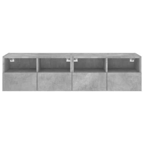 Zidni TV ormarići 2 kom siva boja betona 60x30x30 cm drveni - Beton siva 2 60 cm Cijena