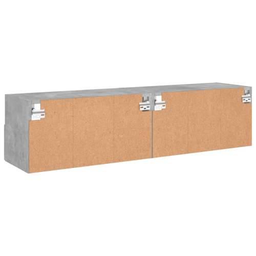 Zidni TV ormarići 2 kom siva boja betona 60x30x30 cm drveni - Beton siva 2 60 cm Cijena
