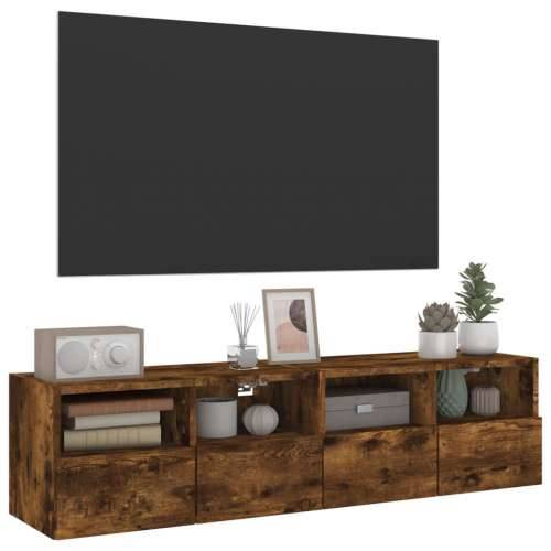 Zidni TV ormarići 2 kom boja hrasta 60 x 30 x 30 cm drveni - Dimljeni hrast 2 60 cm Cijena