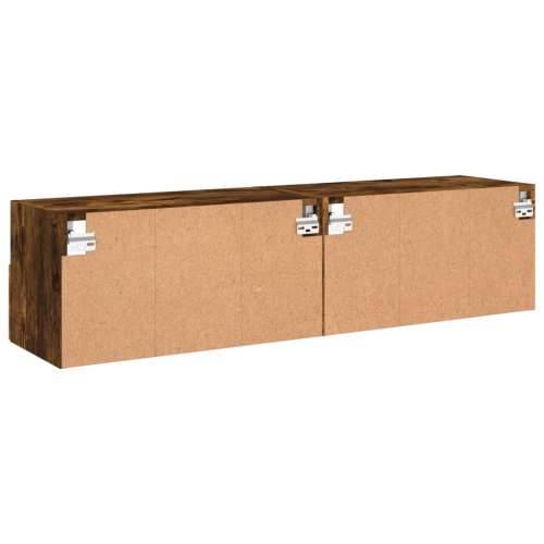 Zidni TV ormarići 2 kom boja hrasta 60 x 30 x 30 cm drveni - Dimljeni hrast 2 60 cm Cijena