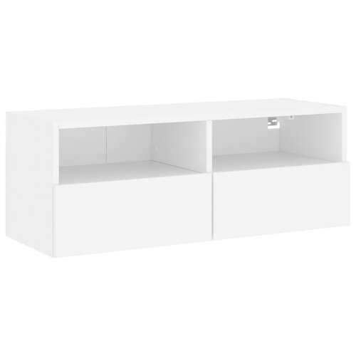Zidni TV ormarić bijeli 80 x 30 x 30 cm od konstruiranog drva - Bijela 1 80 cm Cijena
