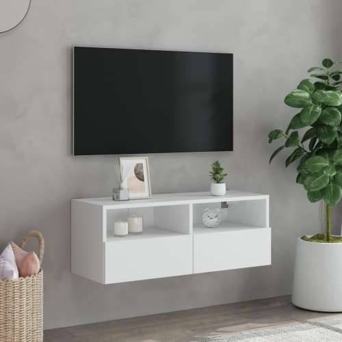 Zidni TV ormarić bijeli 80 x 30 x 30 cm od konstruiranog drva - Bijela 1 80 cm Cijena
