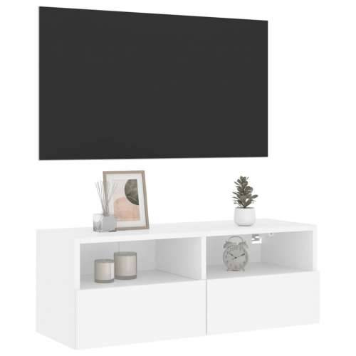 Zidni TV ormarić bijeli 80 x 30 x 30 cm od konstruiranog drva - Bijela 1 80 cm Cijena