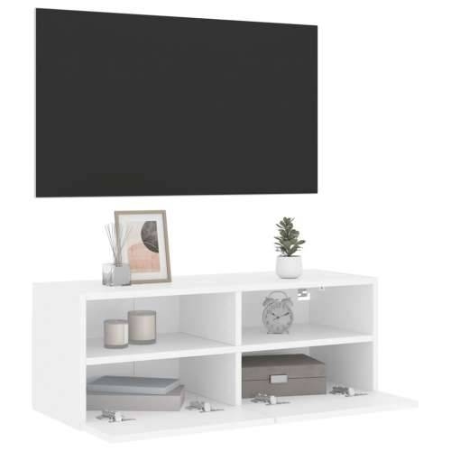 Zidni TV ormarić bijeli 80 x 30 x 30 cm od konstruiranog drva - Bijela 1 80 cm Cijena