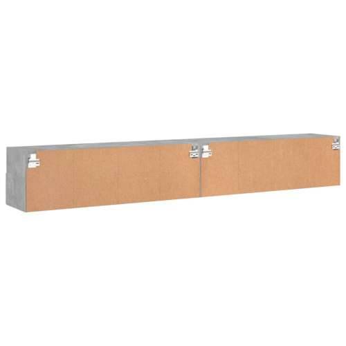 Zidni TV ormarići 2 kom siva boja betona 100x30x30 cm drveni - Beton siva 2 100 cm Cijena