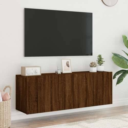 Zidni TV ormarići 2 kom smeđi boja hrasta 60x30x41 cm - Smeđi hrast 2 60 cm Cijena