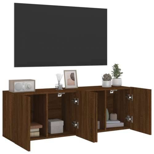 Zidni TV ormarići 2 kom smeđi boja hrasta 60x30x41 cm - Smeđi hrast 2 60 cm Cijena