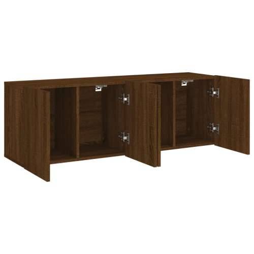 Zidni TV ormarići 2 kom smeđi boja hrasta 60x30x41 cm - Smeđi hrast 2 60 cm Cijena
