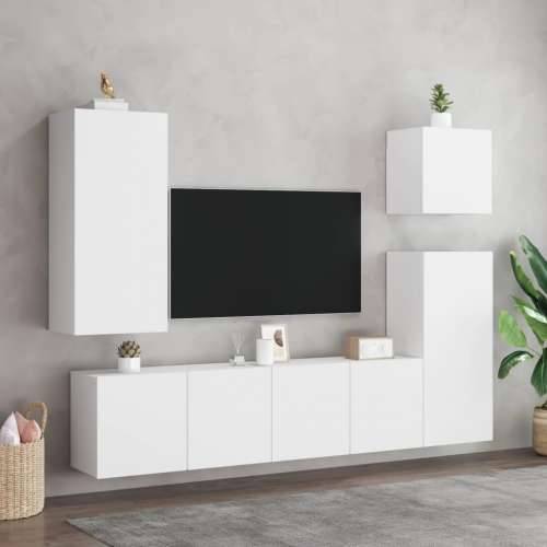 Zidni TV ormarići 2 kom bijeli 80x30x41 cm - Bijela 2 80 cm Cijena