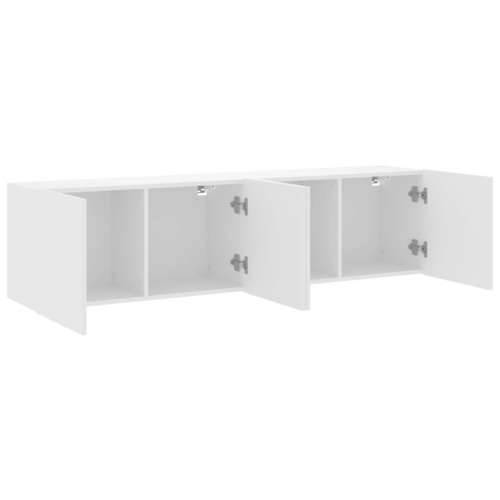 Zidni TV ormarići 2 kom bijeli 80x30x41 cm - Bijela 2 80 cm Cijena