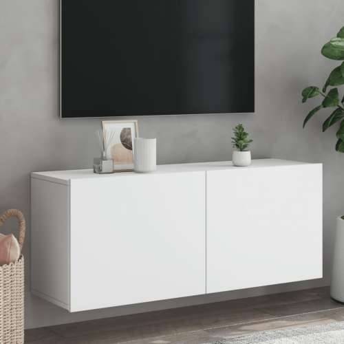 Zidni TV ormarić bijeli 100x30x41 cm - Bijela 1 100 cm Cijena