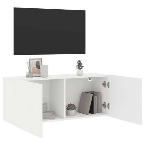 Zidni TV ormarić bijeli 100x30x41 cm - Bijela 1 100 cm Cijena