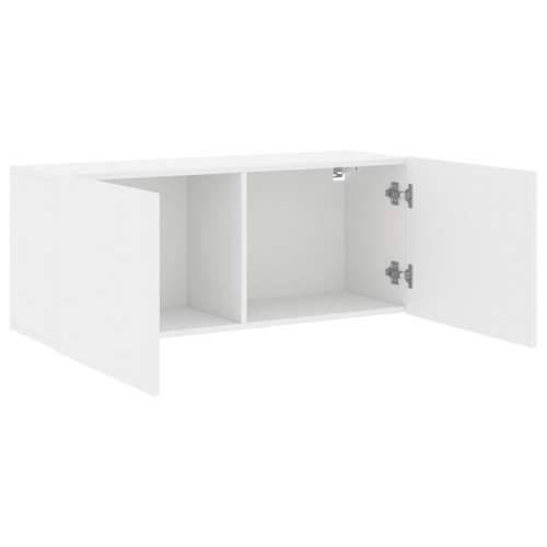 Zidni TV ormarić bijeli 100x30x41 cm - Bijela 1 100 cm Cijena