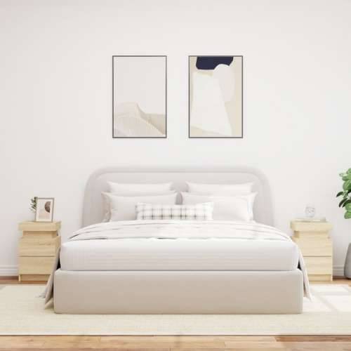 Noćni ormarići s LED svjetlima 2 kom boja hrasta 35x39x55 cm - sonoma hrast 2 Cijena