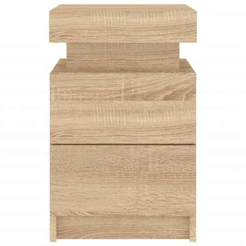 Noćni ormarići s LED svjetlima 2 kom boja hrasta 35x39x55 cm - sonoma hrast 2 Cijena