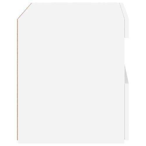 Noćni ormarić s LED svjetlima bijeli 50 x 40 x 45 cm - Bijela 1 Cijena