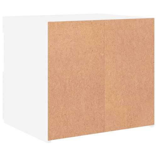 Noćni ormarić s LED svjetlima bijeli 50 x 40 x 45 cm - Bijela 1 Cijena