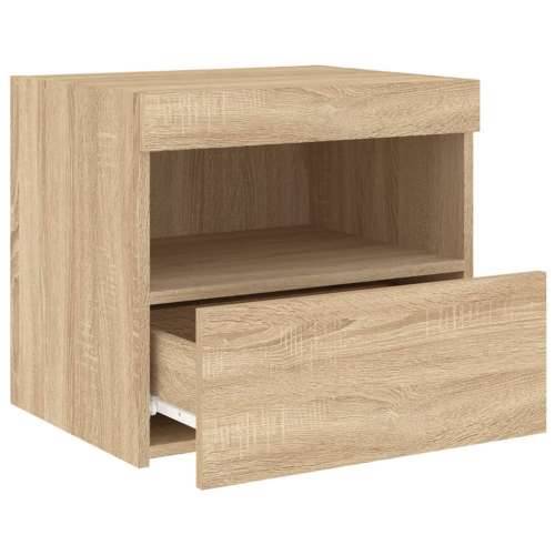 Noćni ormarići s LED svjetlima 2 kom boja hrasta 50x40x45 cm - sonoma hrast 2 Cijena