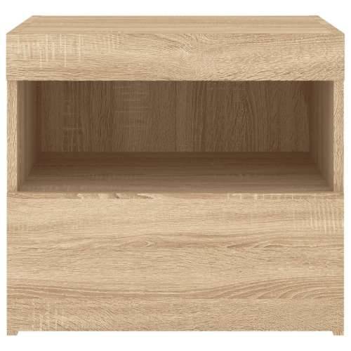 Noćni ormarići s LED svjetlima 2 kom boja hrasta 50x40x45 cm - sonoma hrast 2 Cijena